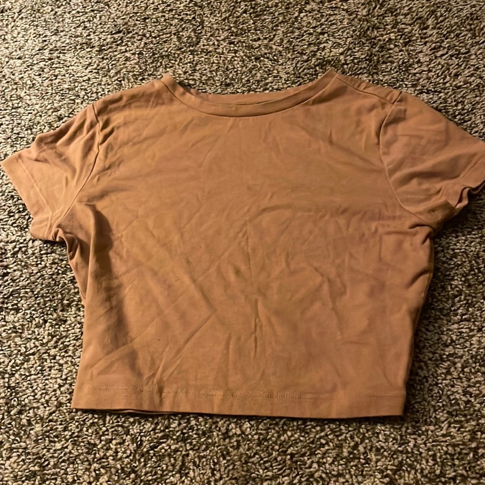 Wild fable light brown crop top